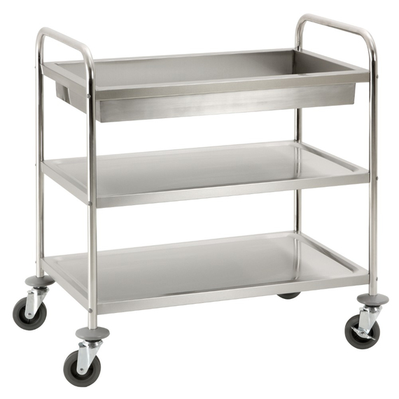 Neumärker Servierwagen mit Abräummulde
