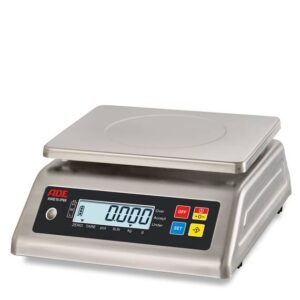 ADE Edelstahl-Kompaktwaage spritzwassergeschützt, Serie ADE KWE-IP65, 15 kg