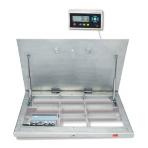 ADE Aufklappbare Bodenwaage mit Eichzulassung, Serie ADE BW3-1500-1.000x800 + STAN07, 1500 kg