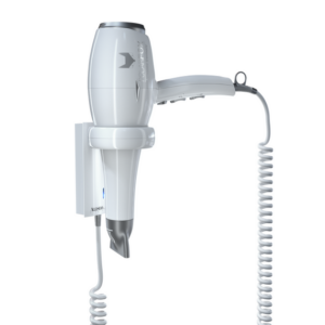 Aliseo Hotel Haartrockner Polarfox 1875 mit Ring-Wandhalterung & zusätzlichem Kabel und Stecker