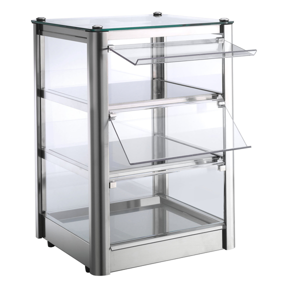 Neumärker Backwaren-Warmhaltevitrine Cube 3 Selbstbedienung