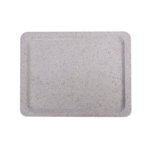 AmerBox Polyestertablett für Selbstbedienungsrestaurants, GN 1/2, Granit, 325x265mm