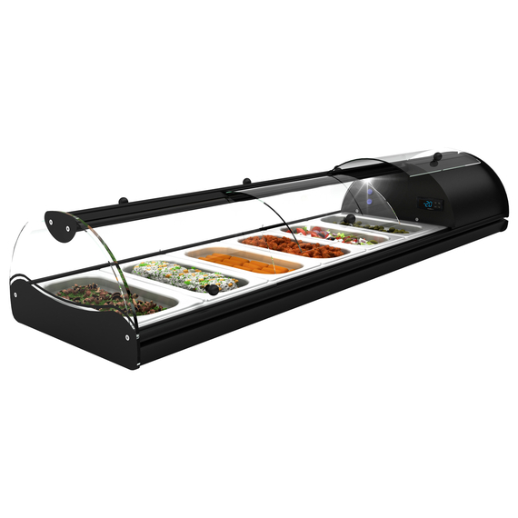 Neumärker Buffet-Kühlvitrine Self-Service Tapas 6 Mit Frontklappen zur Selbstbedienung