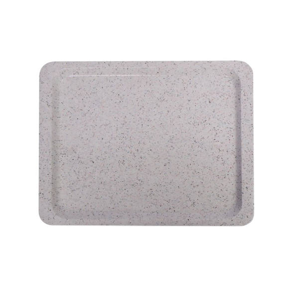 AmerBox Polyestertablett für Selbstbedienungsrestaurants, GN 1/2, Granit, 325x265mm