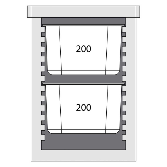 EPP Thermobox Frontlader, Nutzinhalt 93 Liter, schwarz