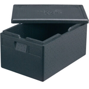 Thermobox Toplader, Bäckereinorm 600 x 400 mm, Nutzinhalt 53 Liter, schwarz