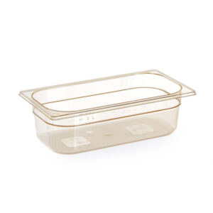 Hendi Gastronorm-Behälter 1/3, hochtemperaturbeständig, GN 1/3, 3,8L, Transparent, 325x176x(H)100mm