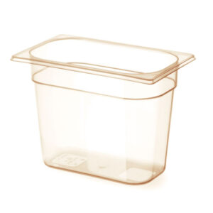 Hendi Gastronorm-Behälter 1/4, hochtemperatubeständig, GN 1/4, 3,8L, Transparent, 265x162x(H)150mm