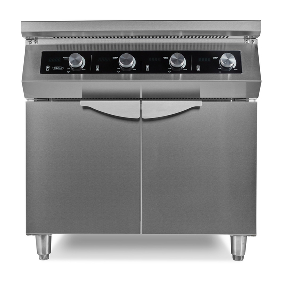 Maxima Gastro Induktionskocher 700 – 4 Brenner – 17000W – mit Untergestell