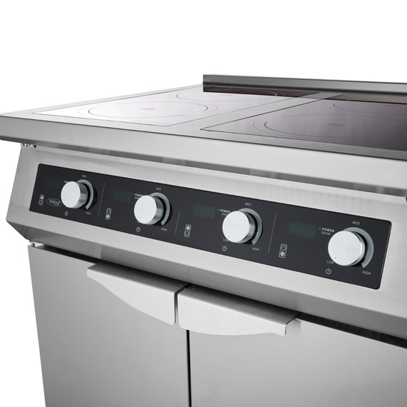 Maxima Gastro Induktionskocher 700 – 4 Brenner – 17000W – mit Untergestell