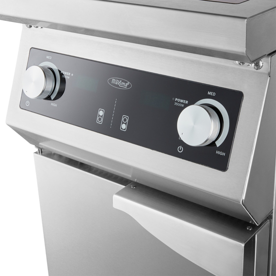 Maxima Gastro Induktionskocher 700 – 2 Brenner – 8500W – mit Untergestell