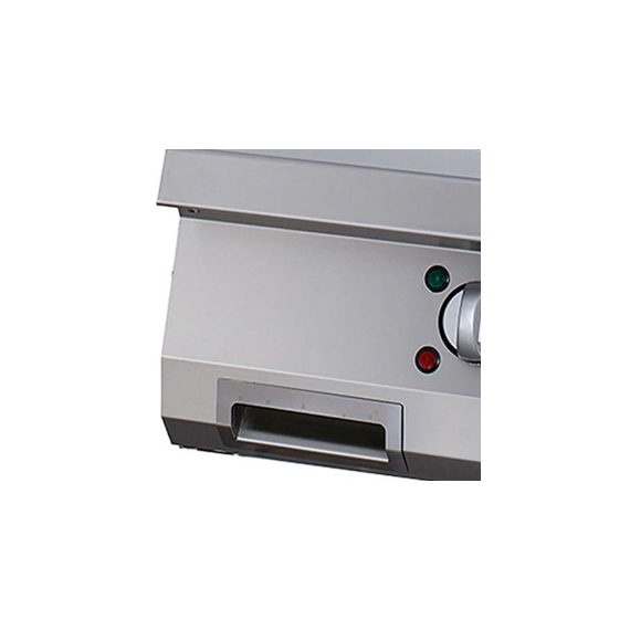 Maxima Gastro Heavy Duty Grillplatte - Gerilltes Chrom - Einzeleinheit - 70 cm Tief - Elektrisch