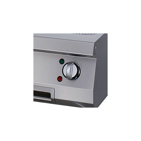Maxima Gastro Heavy Duty Grillplatte - Gerilltes Chrom - Einzeleinheit - 70 cm Tief - Elektrisch