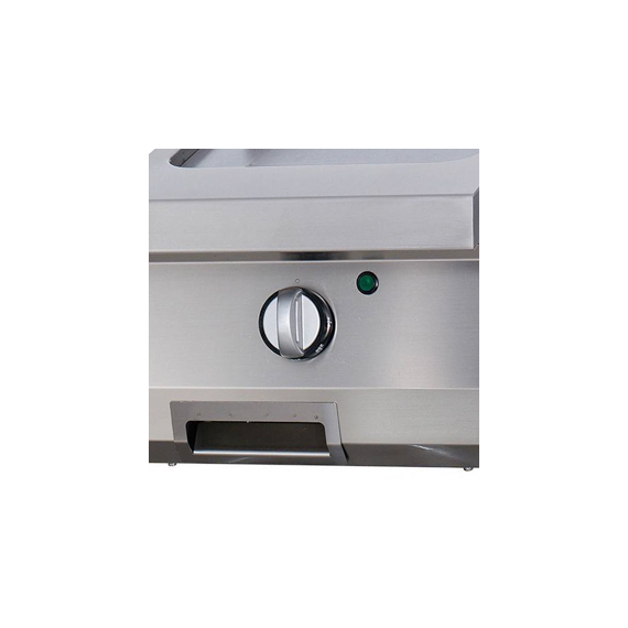 Maxima Gastro Heavy Duty Grillplatte - Glatte Chrom - Einzeleinheit - 70 cm Tief - Elektrisch