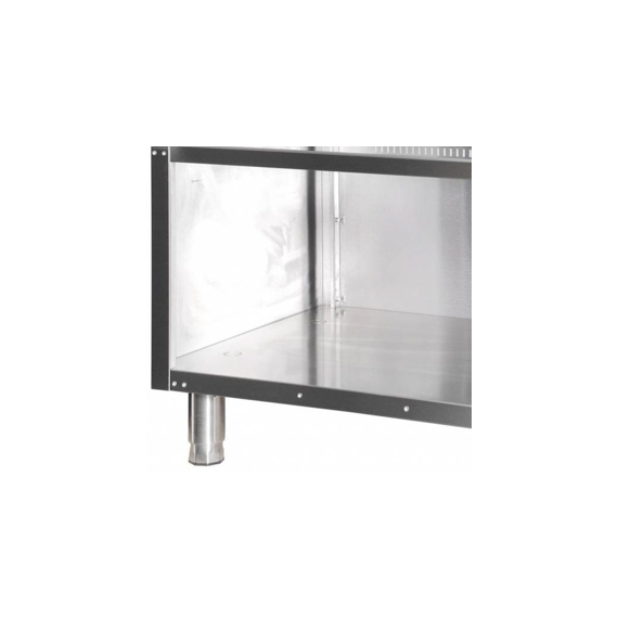 Maxima Gastro Heavy Duty Arbeitsschrank - Doppeleinheit - 70 cm Tief - Offen