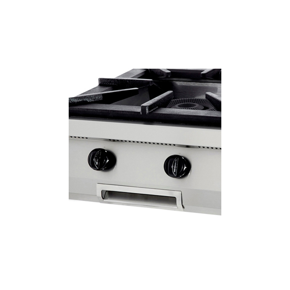 Maxima Gastro Premium Kochfeld - 1 Brenner - Doppeleinheit - 90 cm Tief - Gas