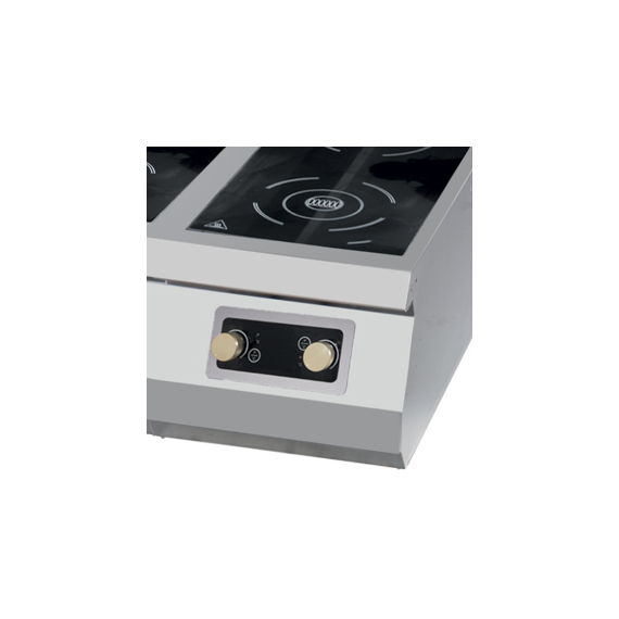 Maxima Gastro Premium Induktionskochfeld - 4 Brenner - Doppeleinheit - 90 cm Tief - Elektrisch