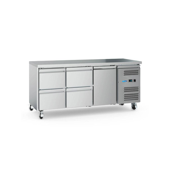 Maxima Gastro Kühltisch - 180 cm - 3 Türen