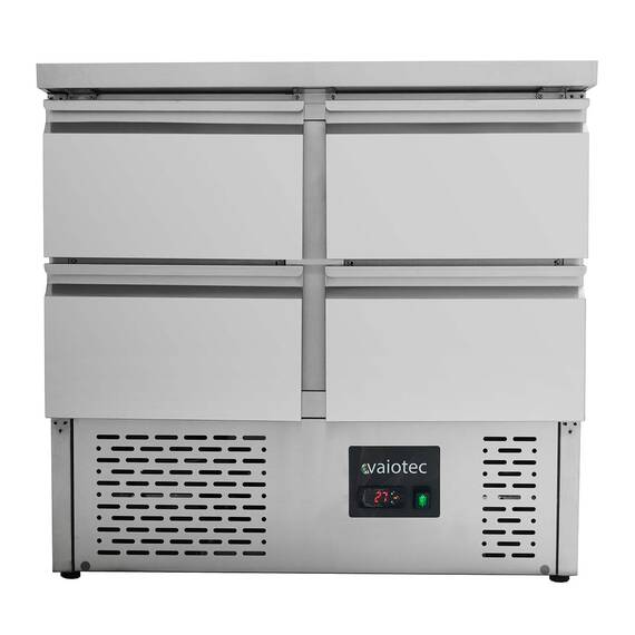 Vaiotec Kühltisch Mini / 2-fach - mit 4 Schubladen, 900 x 700 mm