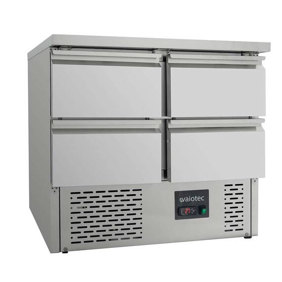Vaiotec Kühltisch Mini / 2-fach - mit 4 Schubladen, 900 x 700 mm