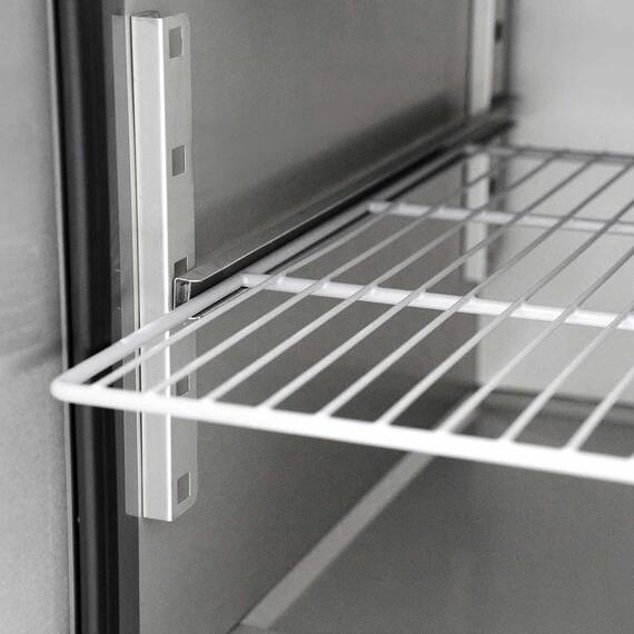 Vaiotec Saladette / 2-fach mit Klappdeckel, 900 x 700 mm