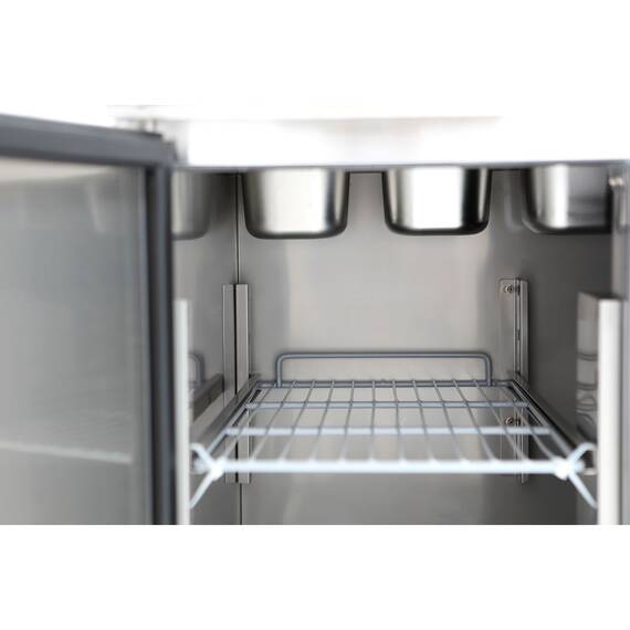 Vaiotec Pizza-Saladette / 2-fach - mit 2 Türen, 900 x 700 mm