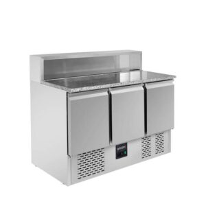 Vaiotec Pizza-Saladette / 3-fach - mit 3 Türen, 1365 x 700 mm