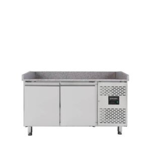 Vaiotec Pizzakühltisch / 2-türig "grau", 1510 x 800 mm