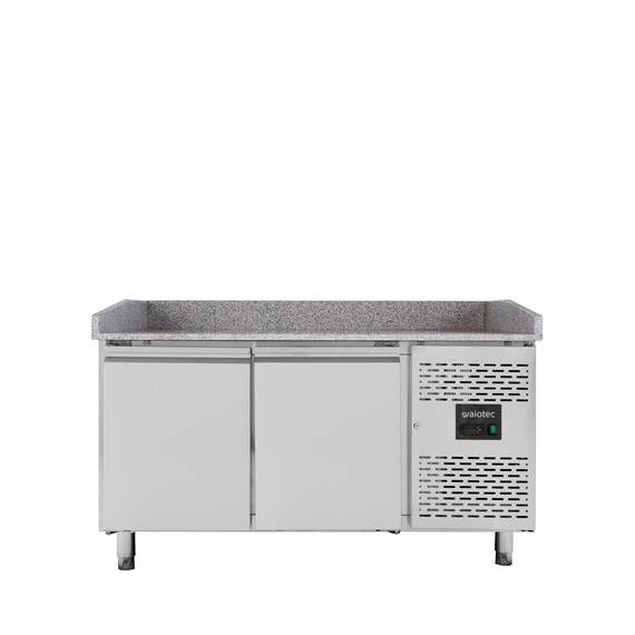 Vaiotec Pizzakühltisch / 2-türig "grau", 1510 x 800 mm