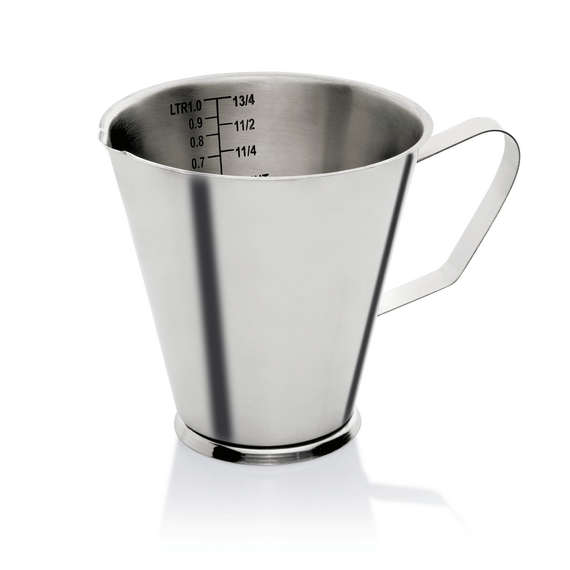 Was Germany Messbecher, auf Fuß, Ø 17,5 cm, 2 ltr., Chromnickelstahl