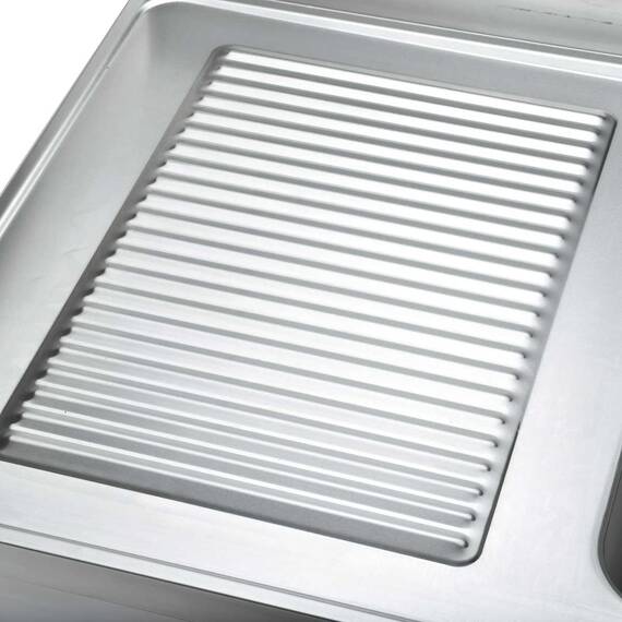 Vaiotec Spültisch / 1 Becken rechts und Abtropffläche, 1000 x 700 mm