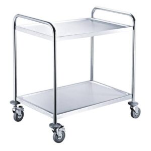 Vaiotec Servierwagen Edelstahl / 2 Böden, 860 x 540 mm
