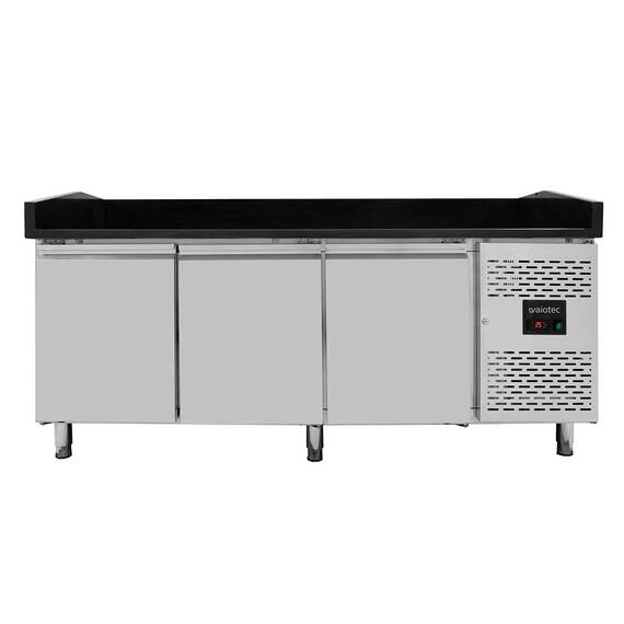 Vaiotec Pizzakühltisch / 3-türig "schwarz", 2020 x 800 mm