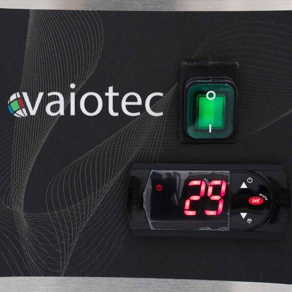 Vaiotec Pizzakühltisch / 3-türig "schwarz", 2020 x 800 mm