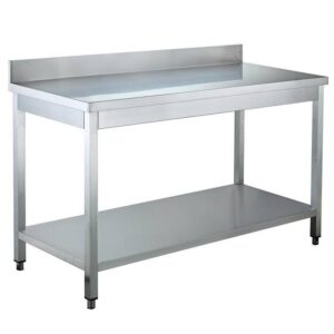 Vaiotec Arbeitstisch / mit Grundboden & Aufkantung, 1600 x 600 mm