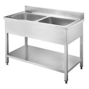 Vaiotec Spültisch / 2 Becken, 1200 x 600 mm