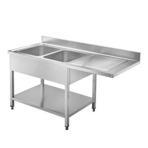 Vaiotec Spülcenter / 2 Becken links, 1600 x 600 mm