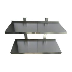 Vaiotec Wandbord inkl. Konsolen zur Wandbefestigung / 2 Etagen, 600 x 400 mm