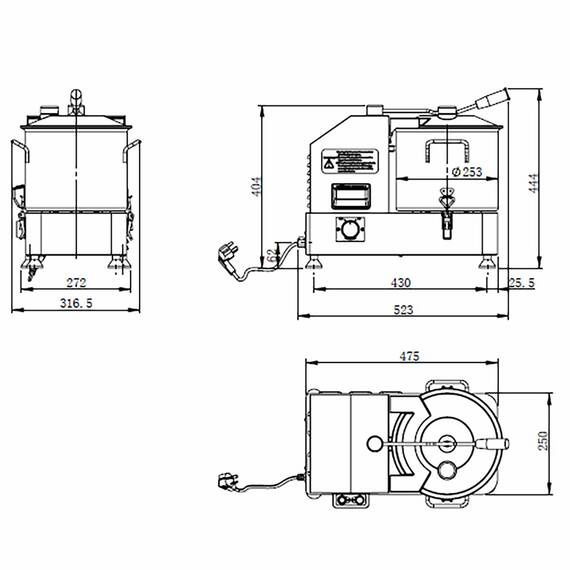 Vaiotec Cutter 9 Liter, 317 x 523 mm