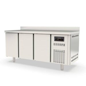 Vaiotec Topline Kühltisch / 3-fach GN1/1 mit 3 Türen & Aufkantung, 1795 x 700 mm