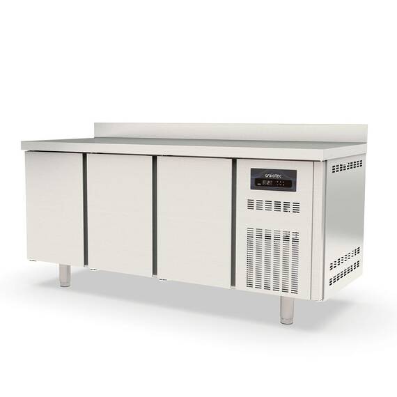 Vaiotec Topline Kühltisch / 3-fach GN1/1 mit 3 Türen & Aufkantung, 1795 x 700 mm