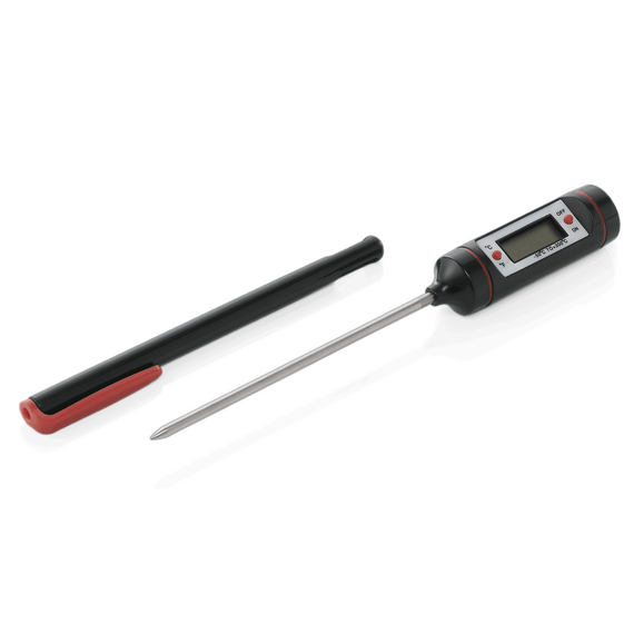 Was Germany Digital Thermometer, 17,5 cm, Einstechtiefe 10,5 cm, Polycarbonat, Edelstahl