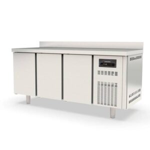Vaiotec Topline Tiefkühltisch / 3-fach GN1/1 mit 3 Türen & Aufkantung, 1795 x 700 mm