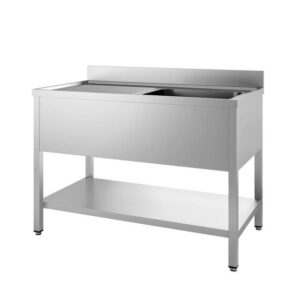 Vaiotec Topline Spültisch / 1 Becken rechts + Abtropffläche, 1000 x 600 mm