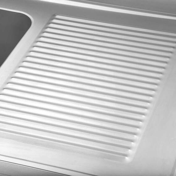 Vaiotec Topline Spültisch / 2 Becken links + Abtropffläche, 1800 x 600 mm