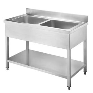 Vaiotec Topline Spültisch / 2 Becken, 1200 x 700 mm