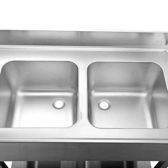 Vaiotec Topline Spülcenter / 2 Becken rechts, 2000 x 700 mm