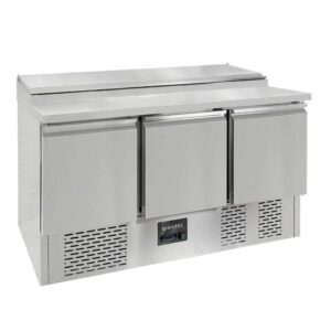 Vaiotec Zubereitungstisch Mini / 3-fach für 7x GN 1/3, 1365 x 700 mm