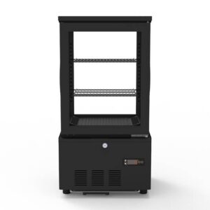 Vaiotec Topline Kühlvitrine 2-fach / 56 Liter "schwarz", 434 x 398 mm