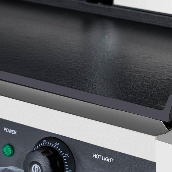 Vaiotec Elektro Kontaktgrill "doppelt", oben gerillt & unten glatt, 568 x 395 mm